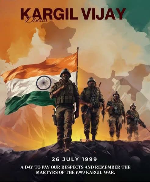 AwasthiAwanishK's tweet image. Kargil Vijay Diwas is a timeless tribute to the unmatched bravery, valor, and unwavering patriotism of our armed forces.
Salutes to the heroes who made the ultimate sacrifice to protect the honour and sovereignty of Maa Bharati.
Your courage echoes in every heartbeat of the…