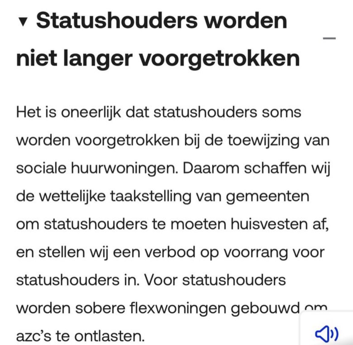 Klas_Liberaal's tweet image. Leveren. Goed zo. Wat is verboden blijft verboden! Geen voorrang voor statushouders meer. Gemeenten mogen eigen inwoners niet meer benadelen. Handhaving dus. Mooie opdracht voor onze lokale bestuurders en rechtvaardig voor al die wachtende Nederlanders.
vvd.nl/wp-content/upl…