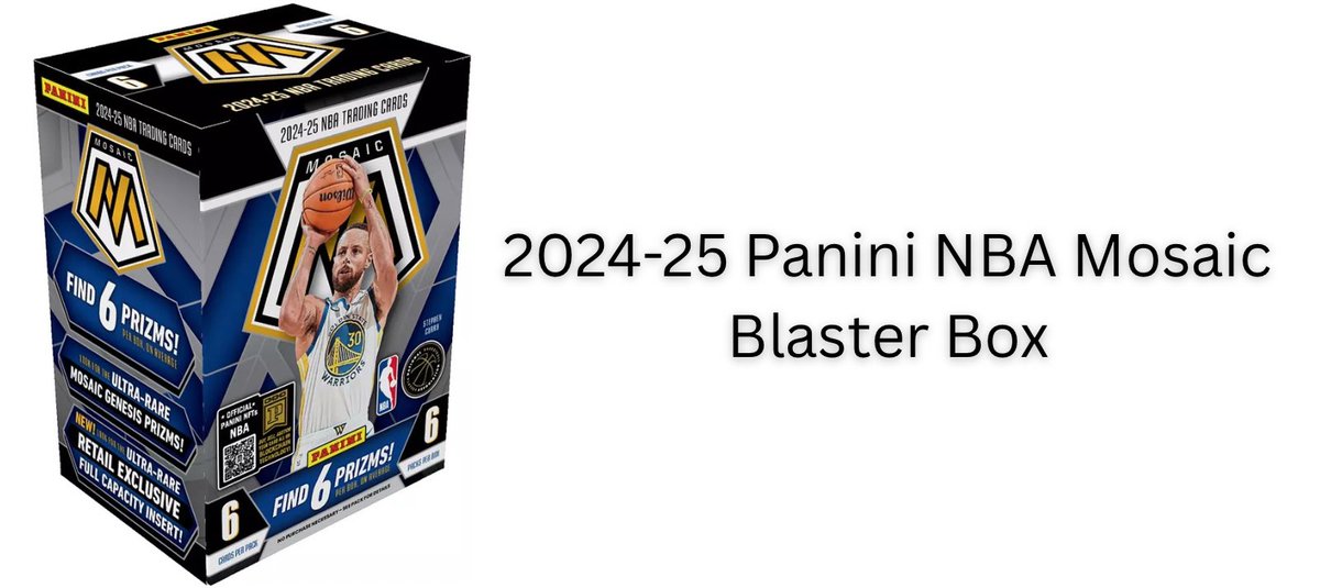 FastBreakCards's tweet image. 2024-25 Panini NBA Mosaic Blaster Box #ad 
bit.ly/44OTnZa