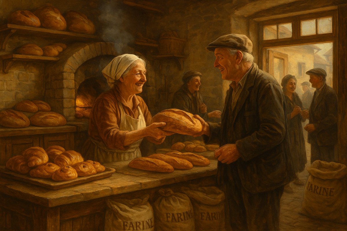 CaporalLusignan's tweet image. Cโรฉtait la #France dโantan ! ๐ซ๐ท๐ฅน
Celle oรน chaque #village avait sa #boulangerie, lโodeur du pain chaud au petit matin, les croissants faits au beurre, le vrai !
Farine locale, gestes ancestraux, fournil encore tiรจdeโฆ ๐๐ซ๐ท๐ฅโจ
#FranceDantan #Boulangerie #Franceรternelleโฆ