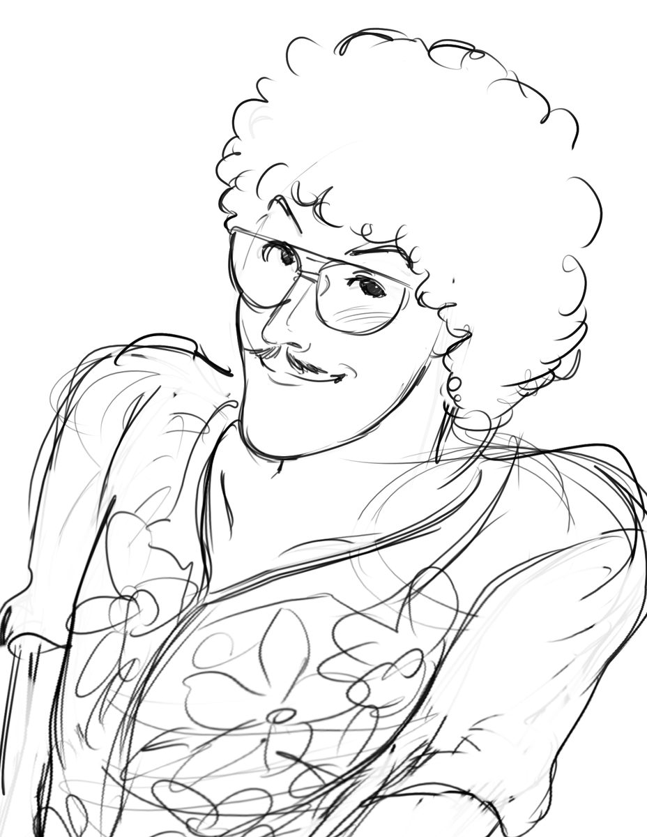 gef_vt's tweet image. whenever i try to draw something he inevitably comes out. maybe i need to use a different brush ??