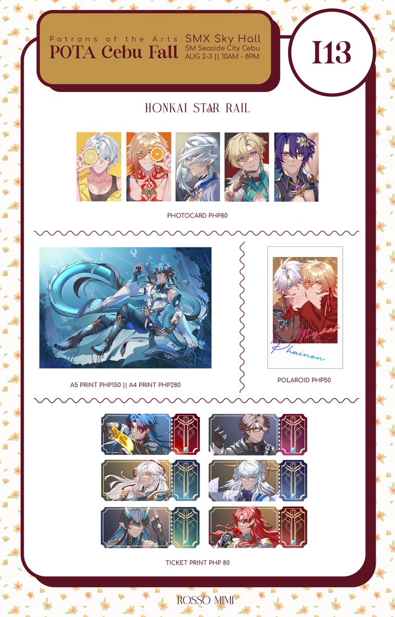 rossomimi's tweet image. Catalog for @PatronsOTArts Cebu Fall π
First time going to Cebu but itβs just the weekend π
Will only bring few stocks each π
π© Table I13
π Sky Hall SM Seaside Cebu
π
Aug 2 - 3
β° 10AM - 8PM
DM to reserve!
#PoTACebu
#PoTACebuFall
#PatronsofTheArts
1/3