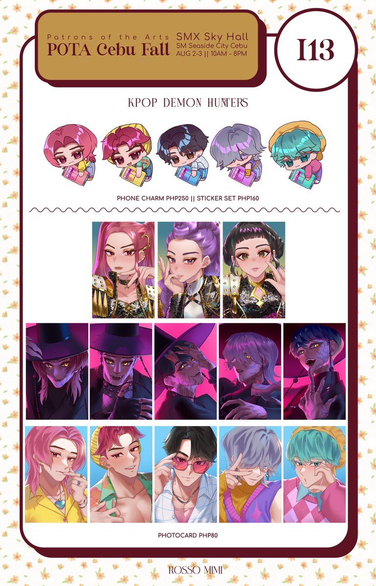 rossomimi's tweet image. Catalog for @PatronsOTArts Cebu Fall π
First time going to Cebu but itβs just the weekend π
Will only bring few stocks each π
π© Table I13
π Sky Hall SM Seaside Cebu
π
Aug 2 - 3
β° 10AM - 8PM
DM to reserve!
#PoTACebu
#PoTACebuFall
#PatronsofTheArts
1/3