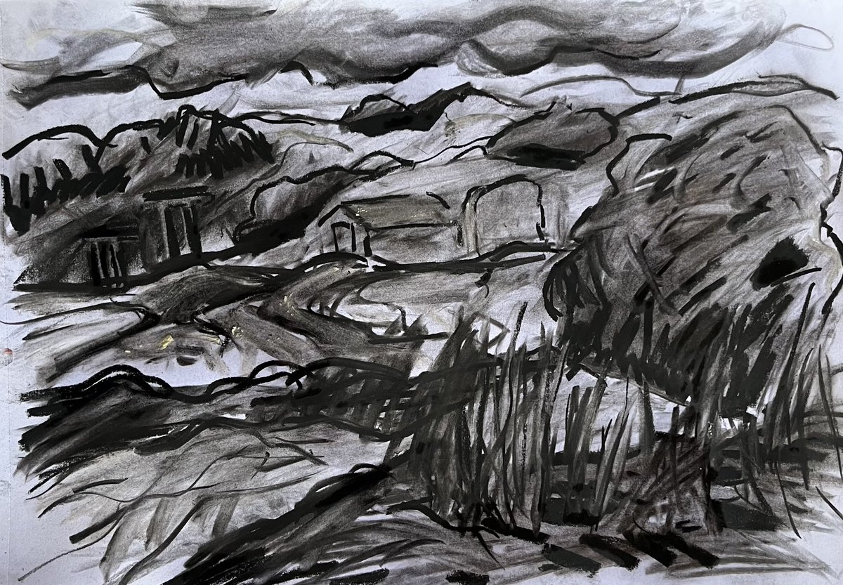 DaveGreen1963's tweet image. Remembering those windy days. Charcoal.
