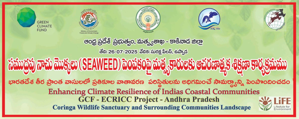 PrasannaNalle's tweet image. పవన్ కళ్యాణ్ గారి ఆదేశాలతో...
సముద్రపు నాచు మొక్కలు పెంపకంపై రేపు పిఠాపురం లో మత్స్యకారులకు శిక్షణ కార్యక్రమం ప్రారంభించనున్న జనసేన ఇంచార్జి గారు
@PawanKalyan @APDeputyCMO