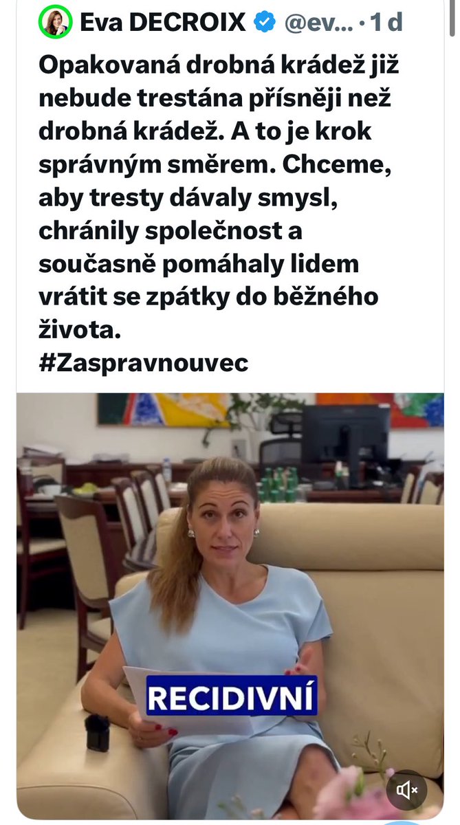 MarekStonis's tweet image. Paní ministryně @eva_decroix na jedné straně navrhuje zmírnit tresty pro recidivu a drobné krádeže (jaký zloděj jí ten nápad asi nakukal?), zároveň však prosazuje nepodmíněné tresty pro tvůrce parodických videí, tzv. deepfake.
To jsme pořád ještě uprostřed hodnotové kampaně…