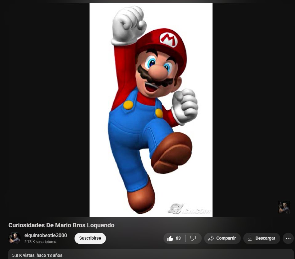festachansanjou's tweet image. Por curiosidad ya qué me entró la nostalgia xD qué vídeos veían en YouTube cuándo eran más pequeños y tuvieron acceso a internet?
Yo era la pendeja qué se ponía a ver parodias Loquendo o curiosidades de videojuegos, tipo cómo estos vídeos, me traen mucha nostalgia xD