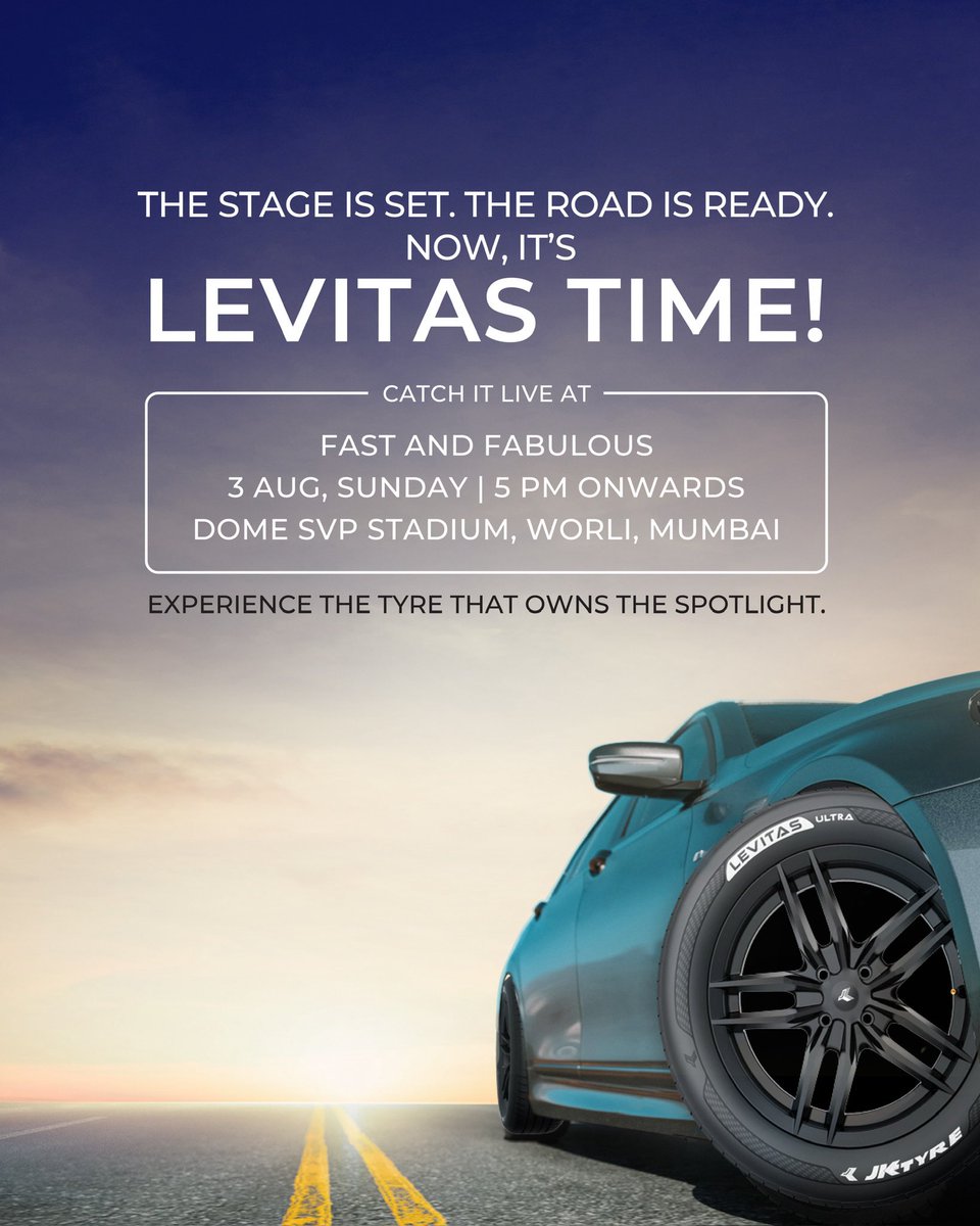 Levitas isnt just entering its making a statement. Catch it live at Fast amp Fabulous, presented by JK Tyre. Because its Levitas Time Levitas isnt just entering its making a statement. Catch it live at Fast amp Fabulous, presented by JK Tyre