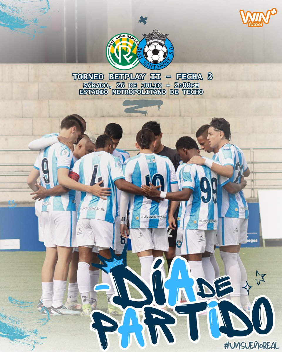 ¡HOY JUEGA REAL SANTANDER! 👑

Nuestros Guerreros están listos para una nueva batalla, por eso en el Metropolitano de Techo🏟, los nuestros defenderán con orgullo la albiceleste en el juego válido por la fecha 3 de la Torneo BetPlay II.

¡VAMOS GUERREROS! 🙌🏼🔥

#UnSueñoReal 
🩵🤍