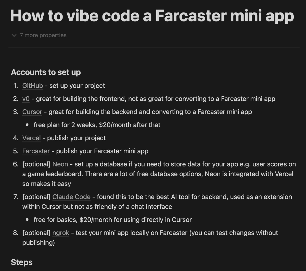 ljxie's tweet image. I put together a detailed guide on how to vibe code a Farcaster mini app (link in reply)! Feedback welcome and feel free to ask me any questions. Excited to see what people make