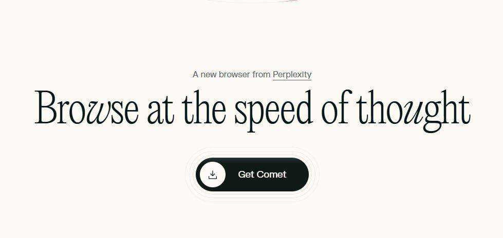 ๐๐๐ฎ๐ป ๐๐๐๐ข๐๐ข๐๐ฅ ๐๐ข๐ซ๐๐ซ๐จ๐ฉ (@ofc_airdrop) on Twitter photo Comet Waitlist is Live
Waitlist Link : comet.perplexity.ai
Click Get Comet > Click Waitlist > Connect Google Account > Join Waitlist > Done
๐Source : <a href="/perplexity_ai/">Perplexity</a>
#Airdrops #Tesnet #perplexity_ai #Crypto Comet Waitlist is Live
Waitlist Link : comet.perplexity.ai
Click Get Comet > Click Waitlist > Connect Google Account > Join Waitlist > Done
๐Source : <a href="/perplexity_ai/">Perplexity</a>
#Airdrops #Tesnet #perplexity_ai #Crypto