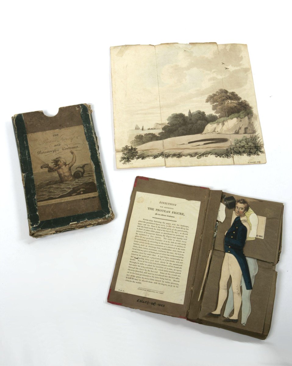 plummie9's tweet image. Pub. London
S & J Fuller,
Shury (printers)
The Protean Figure &Metamorphic Costumes Paper Doll, 1811
collections.vam.ac.uk/item/O1130531/…
@V_and_A
#FAshionHistory