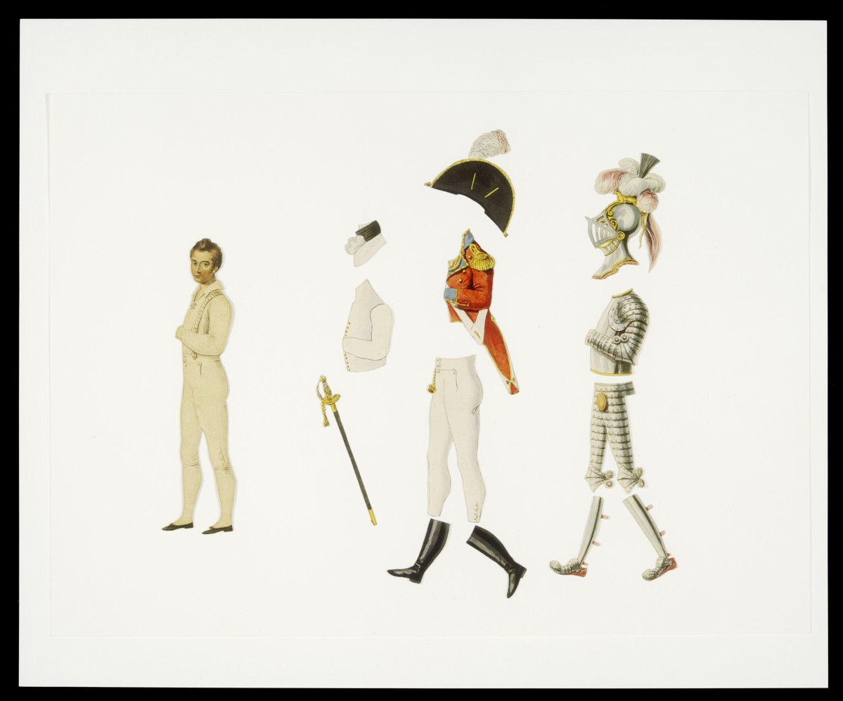 plummie9's tweet image. Pub. London
S & J Fuller,
Shury (printers)
The Protean Figure &Metamorphic Costumes Paper Doll, 1811
collections.vam.ac.uk/item/O1130531/…
@V_and_A
#FAshionHistory