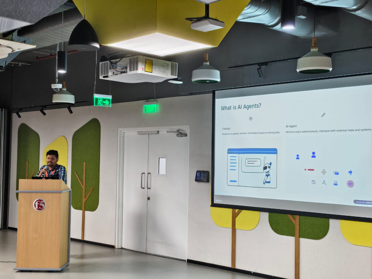 First up on stage is Debjyoti Maity, sharing how to bring AI agents into Kubernetes with Kagent.

This session is packed with hands-on insights for intelligent automation. 🤖

<a href="/CloudNativeFdn/">CNCF</a> 
#CNCFHyderabad #CloudNative #Meetup #Hyderabad #Kubernetes #AI