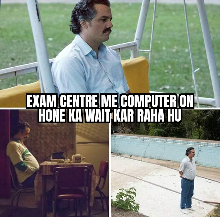 Kuchh nahi bhai. 

Andaman Islands gaya tha ssc ka exam dene. 

Computer hi On nahi hua. 

#SSCVendorFailure 
#SSCMisManagement 
#SSCReform 
#SSCReforms
