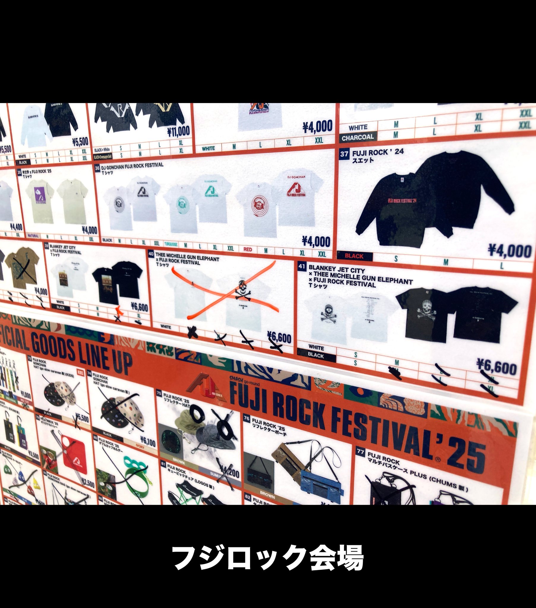 ミッシェルガンエレファント ブランキージェットシティ フジロック 黒 L コラボ FUJI ROCK FESTIVAL'25｜NEWS