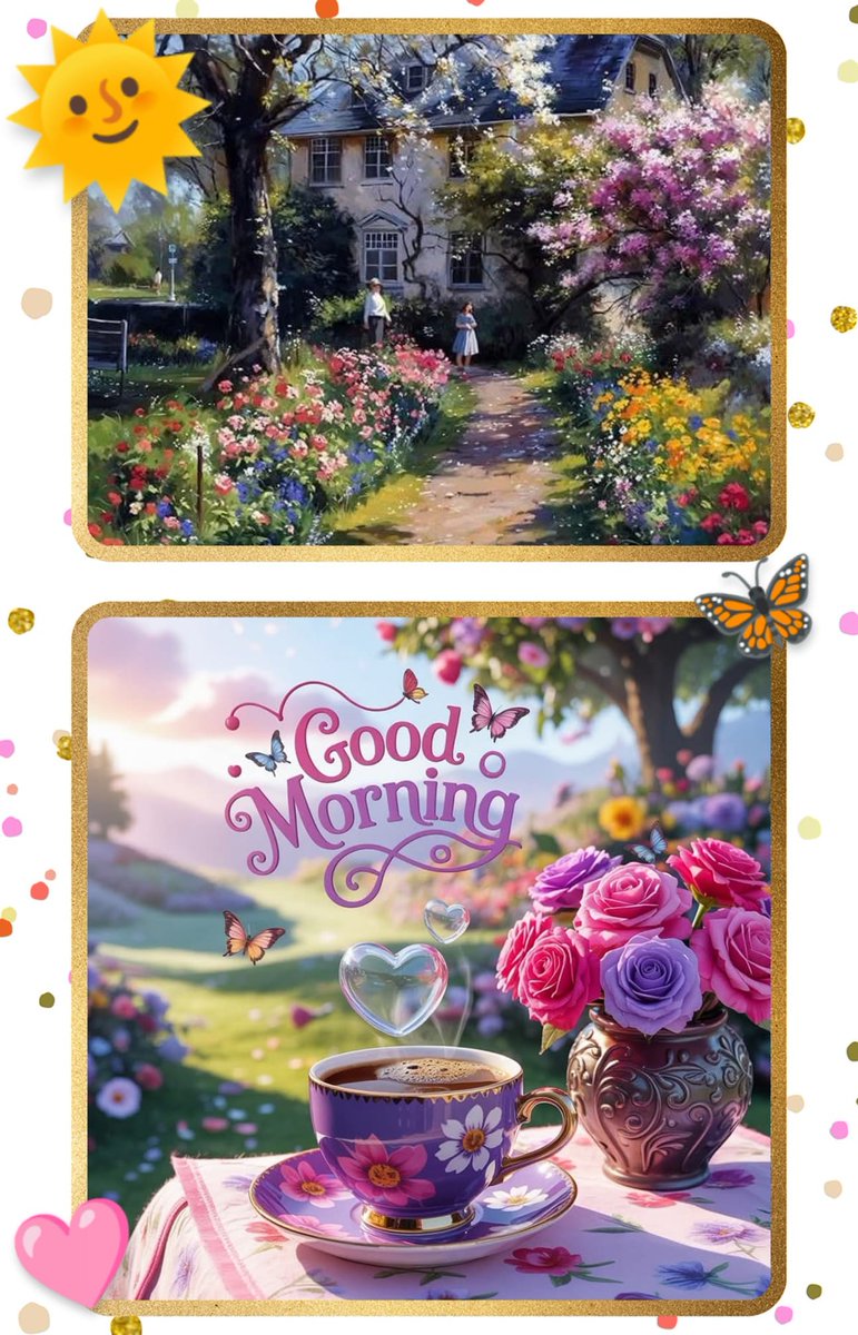 kristina7968's tweet image. 💜💜Guten Morgen ihr Lieben. Habt einen schönen Samstag und ein tolles Wochenende.
💐💐💜💜💐☕️☕️💐💜💜💐💐💜💜