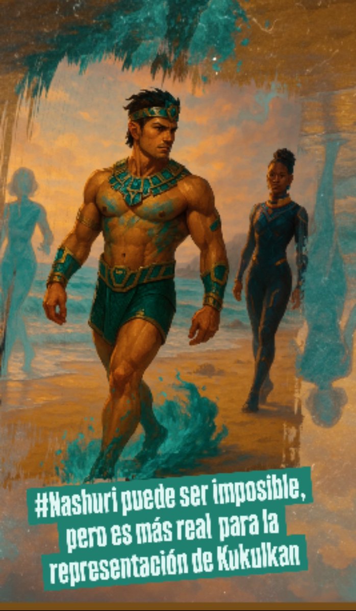 TenochVerse's tweet image. #Namor #Kukulkan es un Padre para un pueblo desplazado por la colonización, pensar en una relación "amorosa" con la Sra. Reed es no entender la representación creada por Coogler. Es #Shuri su amor imposible porque su pueblo es primero, lo demás es reduccionista, fetichista.