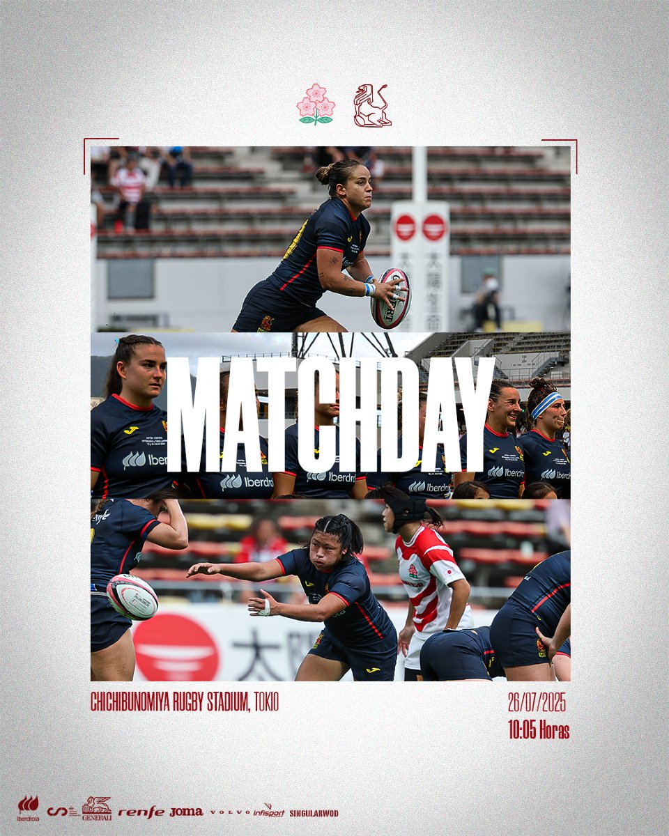 ferugby's tweet image. 𝐃𝐈́𝐀 𝐃𝐄 𝐏𝐀𝐑𝐓𝐈𝐃𝐎 ⚔️🇯🇵

🗓️ 26/7/2025

⌚️10:05 Horas

📺 En directo por 𝐓𝐈𝐕𝐈𝐅𝐘.𝐓𝐕 (sección deportes “Rugby Spain”)

#LoQueNosUne | #LasLeonas