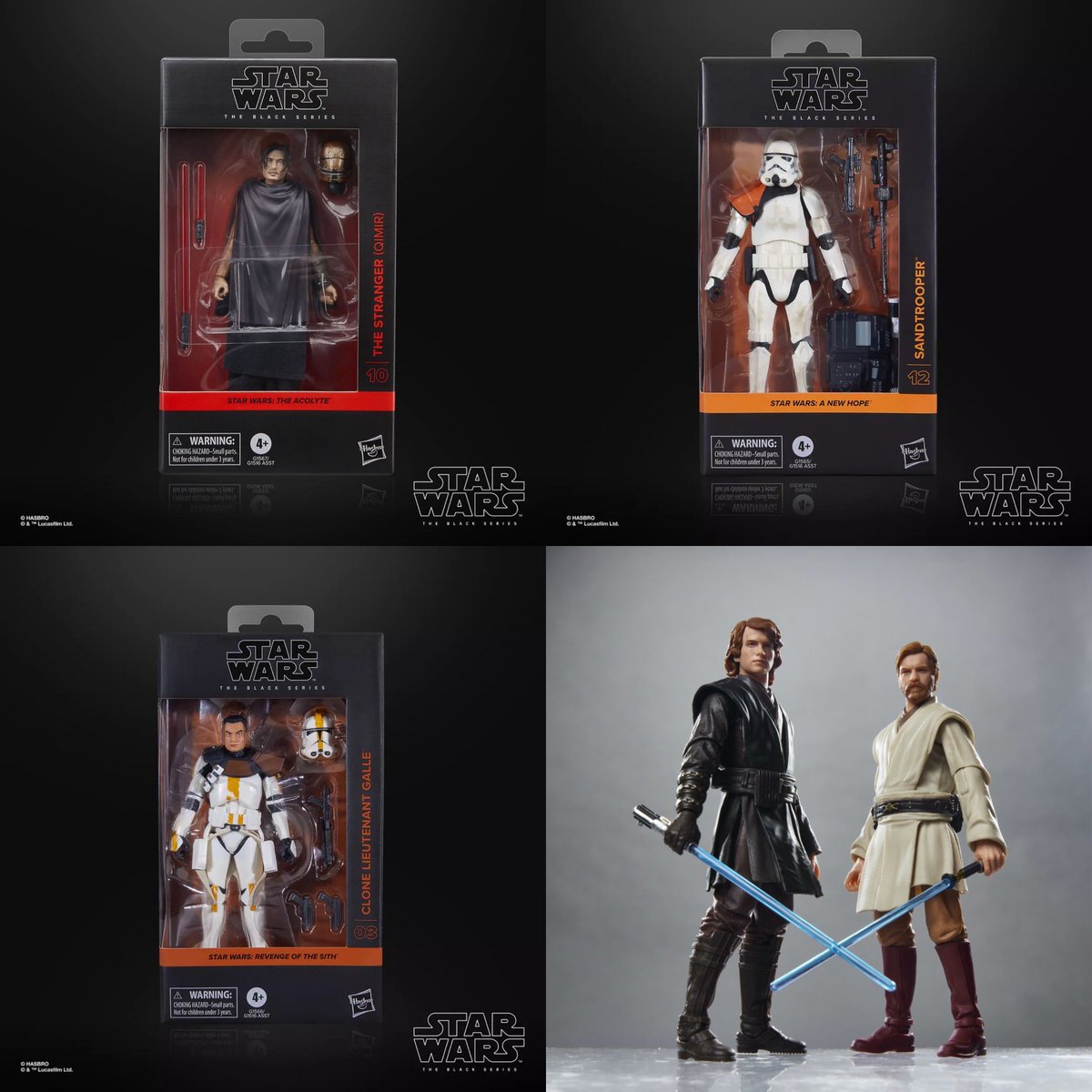 yak_face's tweet image. If you’d like to get a jump on tomorrow’s preorders, TBS 2025 Wave 3 Case Assortment is available for preorder at affiliate Entertainment Earth >>> ee.toys/POG0XV
The case includes:
1x The Stranger
1x Sandtrooper
1x Lt. Galle
1x Obi-Wan (ROTS)
2x Anakin (ROTS)
#hasbro…