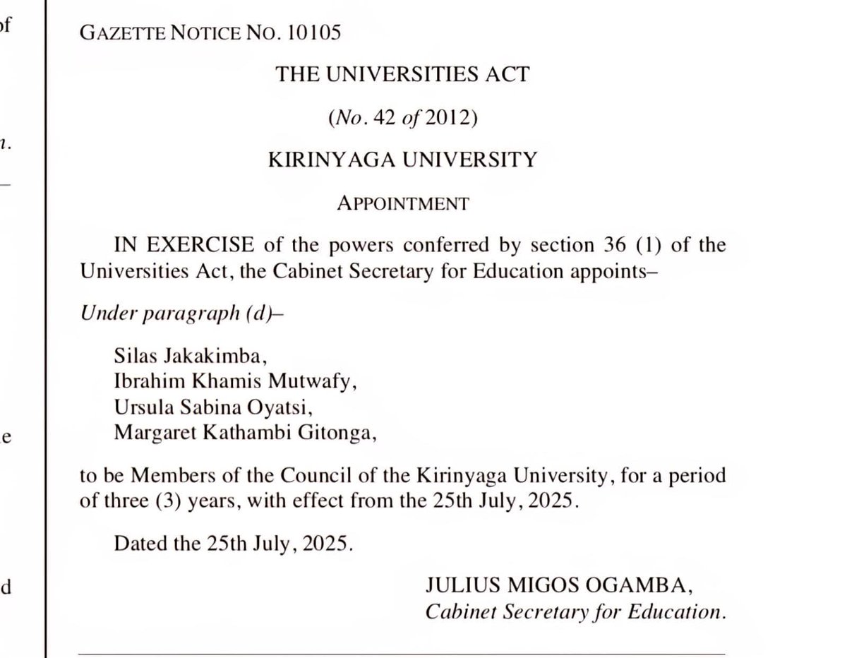 Belive_Kinuthia's tweet image. Congratulations brother @silasjakakimba on your new appointment as a Member of the Council of the Kirinyaga University.