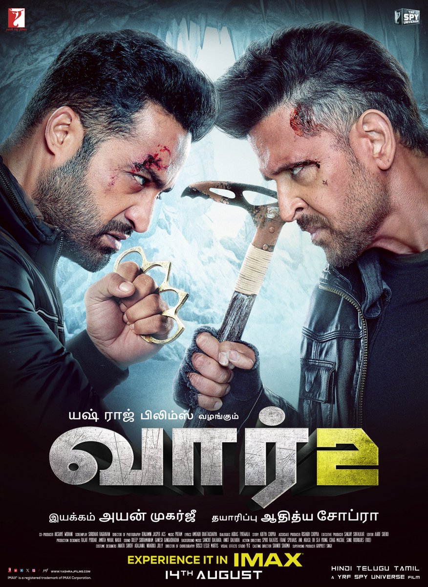 Jr NTR (@tarak9999) on Twitter photo Your love for #War2Trailer means the world to us.. thank you ❤️
#War2 releasing in Hindi, Telugu & Tamil on August 14th in cinemas worldwide.
<a href="/iHrithik/">Hrithik Roshan</a> <a href="/advani_kiara/">Kiara Advani</a> #AyanMukerji <a href="/yrf/">Yash Raj Films</a> #YRFSpyUniverse
Hindi: youtu.be/mjBym9uKth4
Telugu: youtu.be/CllWVGWhOEs
Tamil: Your love for #War2Trailer means the world to us.. thank you ❤️
#War2 releasing in Hindi, Telugu & Tamil on August 14th in cinemas worldwide.
<a href="/iHrithik/">Hrithik Roshan</a> <a href="/advani_kiara/">Kiara Advani</a> #AyanMukerji <a href="/yrf/">Yash Raj Films</a> #YRFSpyUniverse
Hindi: youtu.be/mjBym9uKth4
Telugu: youtu.be/CllWVGWhOEs
Tamil: