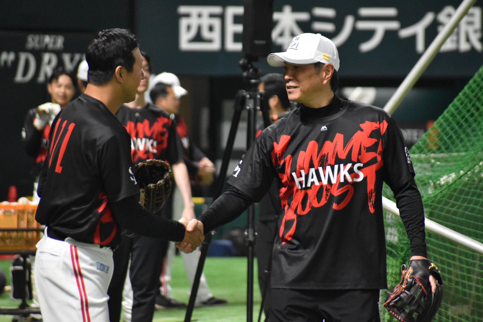 【美品】ダイエー 小久保裕紀 ジャンパー グランドコート ソフトバンクホークス 美品】ダイエー 小久保裕紀 ジャンパー グランドコート