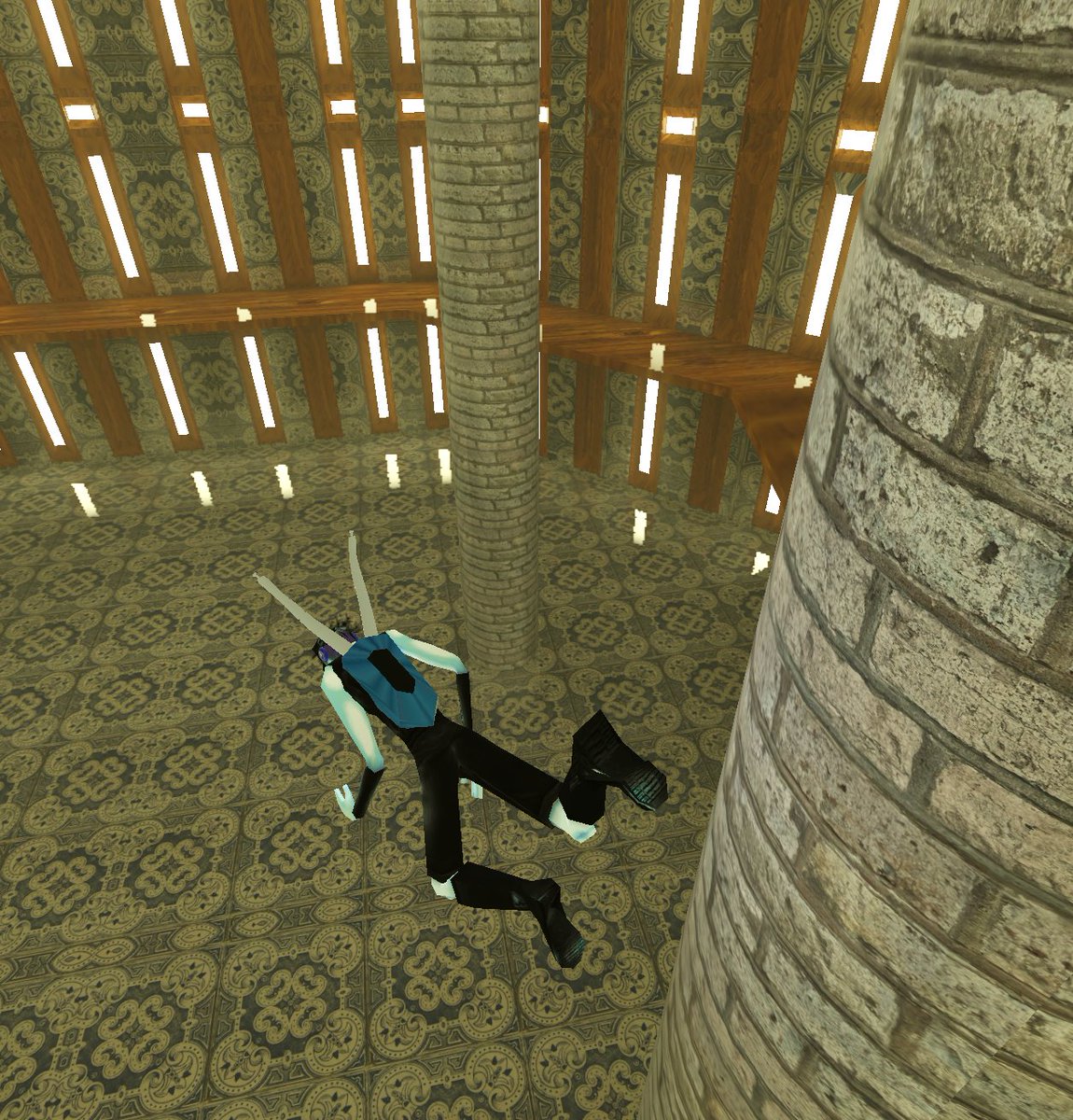 lukewasthefish's tweet image. fell down