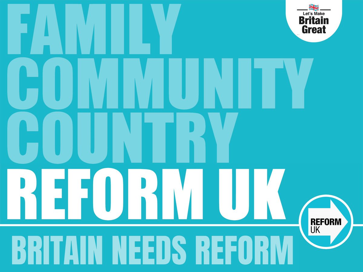 Our Family needs Reform UK 💥

Our Communities need Reform UK 💥

Our Country needs Reform UK 💥

Don’t stand silent, Stand together &amp; most of all Stand Up!