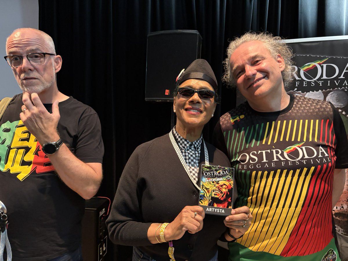 paulineblackOBE's tweet image. So lovely to meet Brinsley Forde from Aswad after all these years at Ostróda Reggae Festival in Poland last night after The Selecter’s performance. Met some amazing people( organisers Maken & Peter) & audience members. Fantastic show & wonderful film debut for our new film.