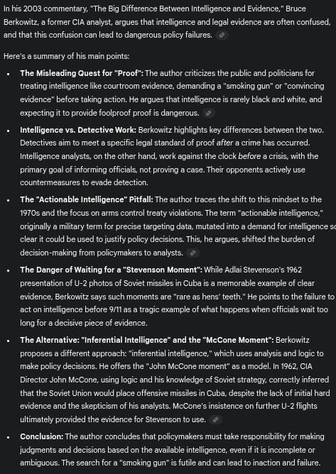 Knut Jägersberg (@jagersbergknut) on Twitter photo The Big Difference Between Intelligence and Evidence
<a href="/bimedotcom/">BusinessIntelligence</a> <a href="/Khulood_Almani/">Dr. Khulood Almani | د.خلود المانع</a> <a href="/theomitsa/">Dr. Theophano Mitsa ☦️🇬🇷🇺🇸</a> <a href="/FmFrancoise/">Françoise Morvan</a> <a href="/sulefati7/">Fati Sule</a> <a href="/NathaliaLeHen/">Nathalia Le Hen</a> <a href="/IanLJones98/">Ian Jones</a> <a href="/rvp/">#RaviVisvesvarayaSharadaPrasad #Telecom #InfoTech</a> <a href="/bamitav/">Amitav Bhattacharjee</a> <a href="/sallyeaves/">Sen. Sally Eaves</a> <a href="/Nitin_Author/">Nitin Panwar</a> <a href="/sonu_monika/">Dr. Monika Sonu I Founder Healthinnovationtoolbox</a> <a href="/BetaMoroney/">Tony Moroney</a> <a href="/TheAIObserverX/">nat | localhost: auriel</a>
rand.org/pubs/commentar… The Big Difference Between Intelligence and Evidence
<a href="/bimedotcom/">BusinessIntelligence</a> <a href="/Khulood_Almani/">Dr. Khulood Almani | د.خلود المانع</a> <a href="/theomitsa/">Dr. Theophano Mitsa ☦️🇬🇷🇺🇸</a> <a href="/FmFrancoise/">Françoise Morvan</a> <a href="/sulefati7/">Fati Sule</a> <a href="/NathaliaLeHen/">Nathalia Le Hen</a> <a href="/IanLJones98/">Ian Jones</a> <a href="/rvp/">#RaviVisvesvarayaSharadaPrasad #Telecom #InfoTech</a> <a href="/bamitav/">Amitav Bhattacharjee</a> <a href="/sallyeaves/">Sen. Sally Eaves</a> <a href="/Nitin_Author/">Nitin Panwar</a> <a href="/sonu_monika/">Dr. Monika Sonu I Founder Healthinnovationtoolbox</a> <a href="/BetaMoroney/">Tony Moroney</a> <a href="/TheAIObserverX/">nat | localhost: auriel</a>
rand.org/pubs/commentar…