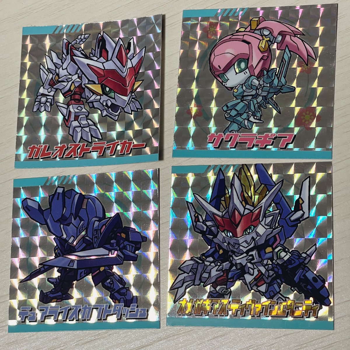 tyuga3's tweet image. ギアティクスアーカイブ4の会場特典のシールが届きました！
今回は名前部分も光らせてみました^_^
#アニマギア