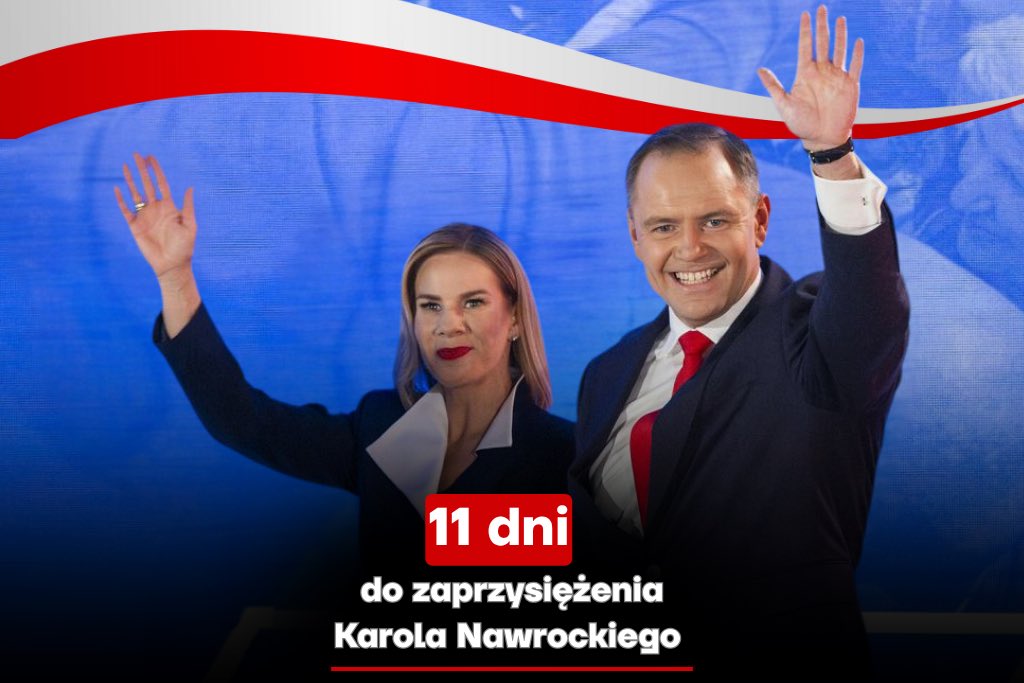 Michał Dworczyk (@michaldworczyk) on Twitter photo Za 11 dni widzimy się w Warszawie na zaprzysiężeniu <a href="/NawrockiKn/">Karol Nawrocki</a> 🫡🇵🇱
Po wczorajszych, szokujących informacjach dotyczących planów zamachu stanu nasza obecność jest szczególnie ważna‼️ Za 11 dni widzimy się w Warszawie na zaprzysiężeniu <a href="/NawrockiKn/">Karol Nawrocki</a> 🫡🇵🇱
Po wczorajszych, szokujących informacjach dotyczących planów zamachu stanu nasza obecność jest szczególnie ważna‼️