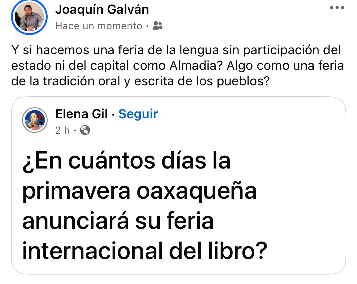 quinomixe's tweet image. ¿Y si hacemos una feria de la lengua sin participación del estado (MORENA) ni del capital como ALMADIA? ¿Algo como una feria de la tradición oral y escrita de los pueblos?