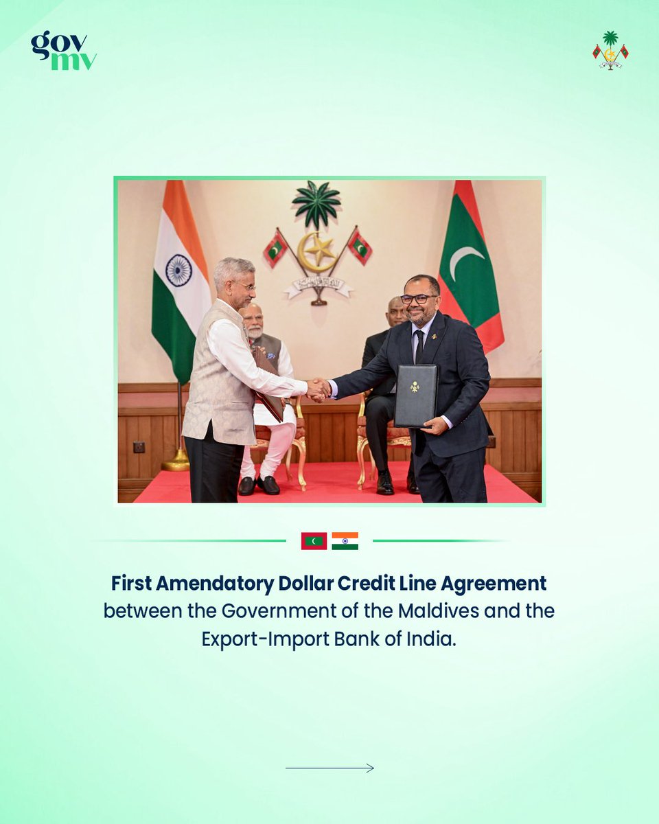 Key MoUs and agreements exchanged between the Maldives and India

#MaldivesIndia
