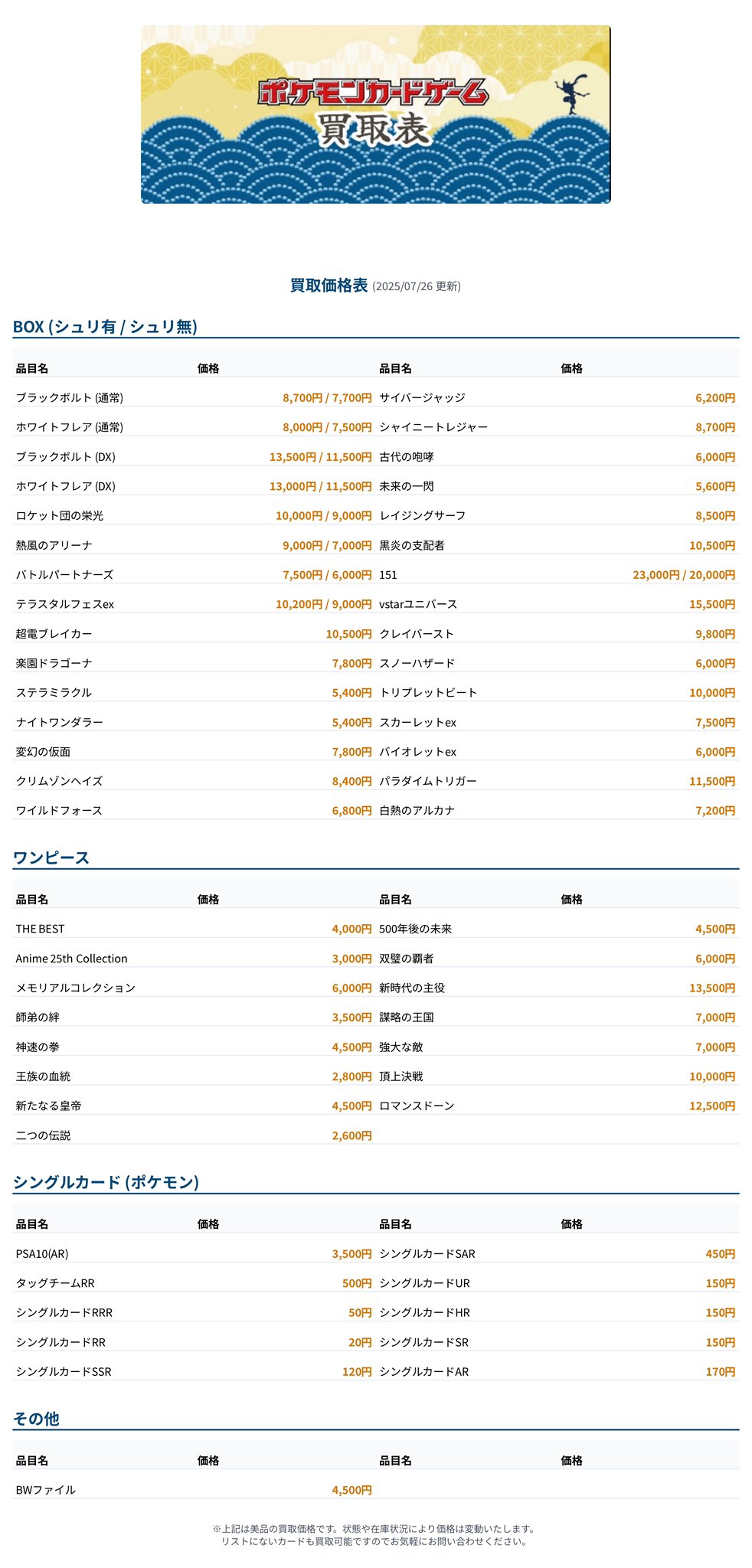 🌊買取北斎🌊 on X: 