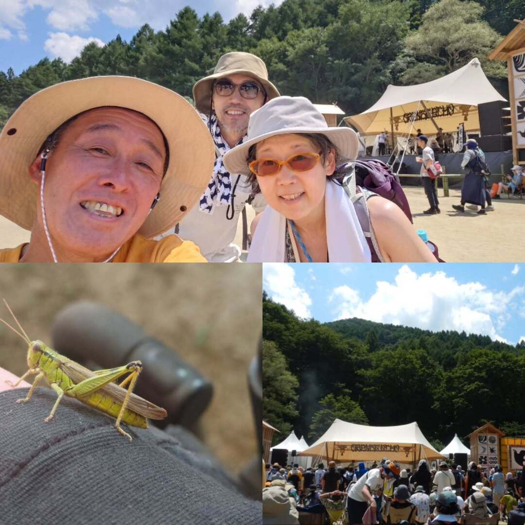waskaz's tweet image. オレンジのキセル終わりで、早稲田つながりの釜池さん夫妻。今回は3日間参戦だそうです。