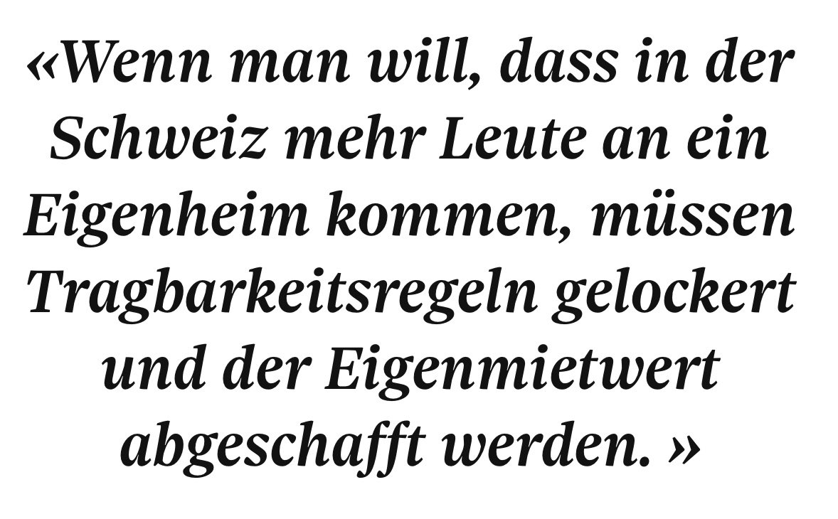 ralphbauert's tweet image. Kommentar in der Finanz und Wirtschaft zu Wohneigentum: «Wenn man will, dass in der Schweiz mehr Leute an ein Eigenheim kommen, müssen Tragbarkeitsregeln gelockert und der #Eigenmietwert abgeschafft werden.» Macht das Stimmvolk am 28.9.25 den ersten Schritt?