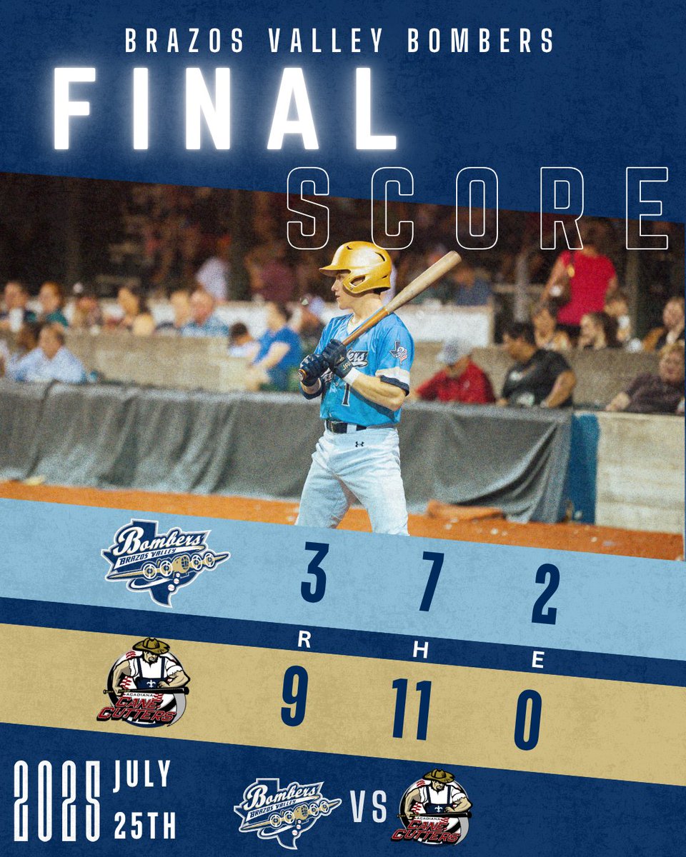 bv_bombers's tweet image. Final from home.
⚾️ 🔥 💣 #BVBombers #GoBombers #BombSquad