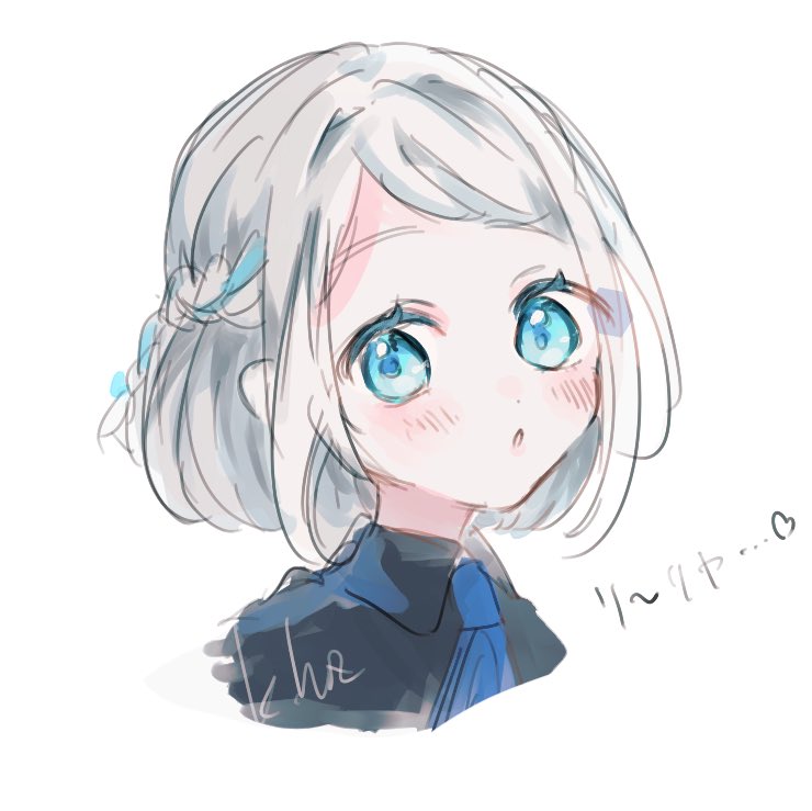 hoz_ocha's tweet image. リーリヤ誕生日絵、構図が気に入らなくて泣く泣くボツにしたけど顔周りは気に入ってたからそっと供養