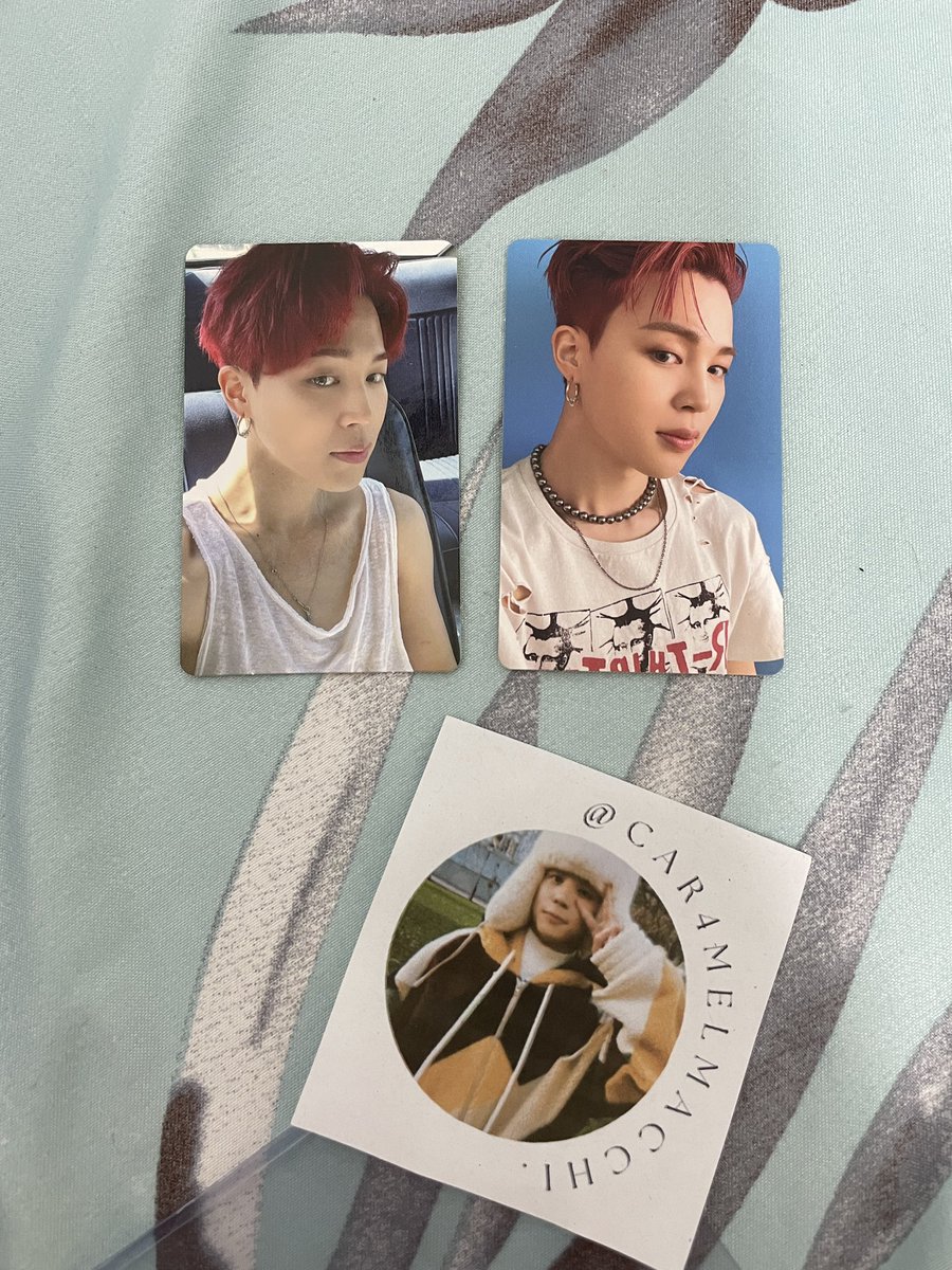 car4melmacchi's tweet photo. SALE‼️wts bts lfb ph 

✧ jimin butter pc photocard 

— ₱250 for both + sf
— original/from my own collection
— in good condi 
— onhand 

reply / dm to claim

# jimin pc ph photocard wts wtb rm jin jhope suga v taehyung jungkook bts https://t.co/Sgm5MXXP6G