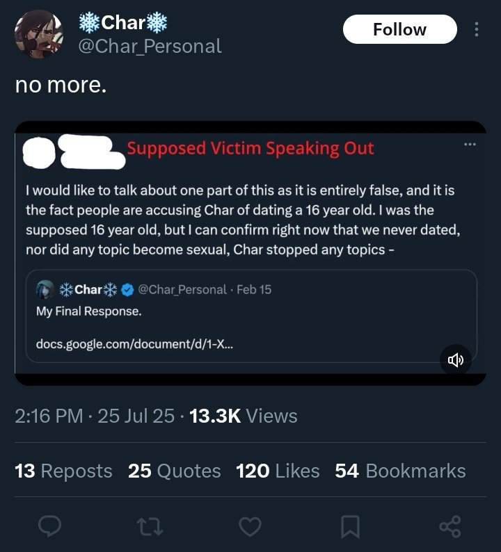 PlatinumFNC's tweet image. Friendly reminder fn comm, char is a pedophile.
Char I was in a vc with you and you never spoke up once, your friends defended your pedophilia and they are as sick as you are.
You've gone back on your word so many times, leave Twitter pedophile.
Don't kill me mods please🙏