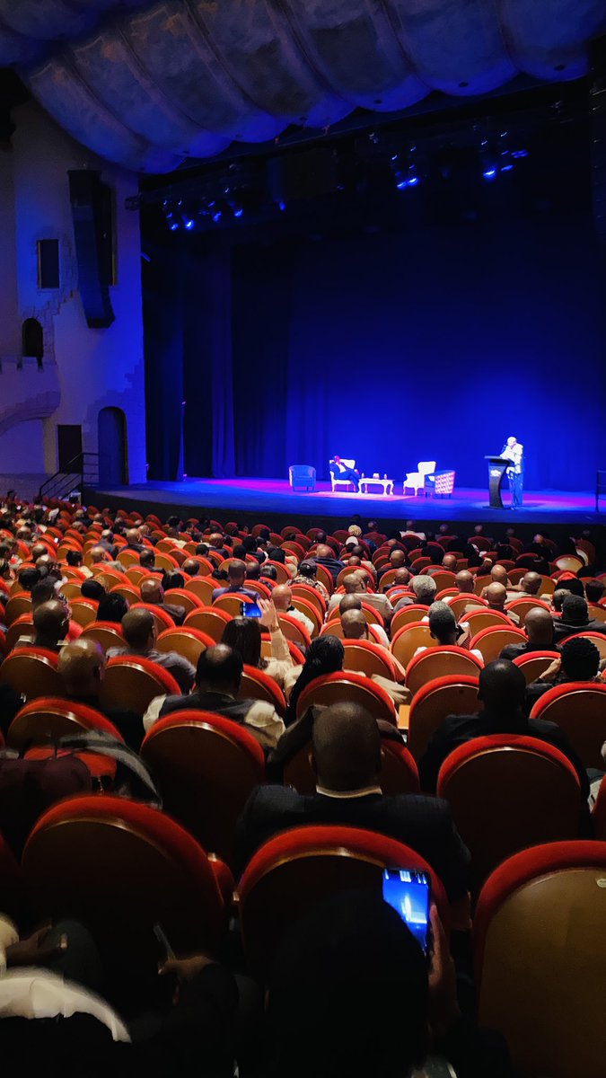 TSFoundation__'s tweet image. A special thank you to the people for showing up at the playhouse on a Friday evening when they could have been dancing or spending their Fridays with family. Thank you for choosing to be with us as we look at our odyssey as black people. May the new earth rise.