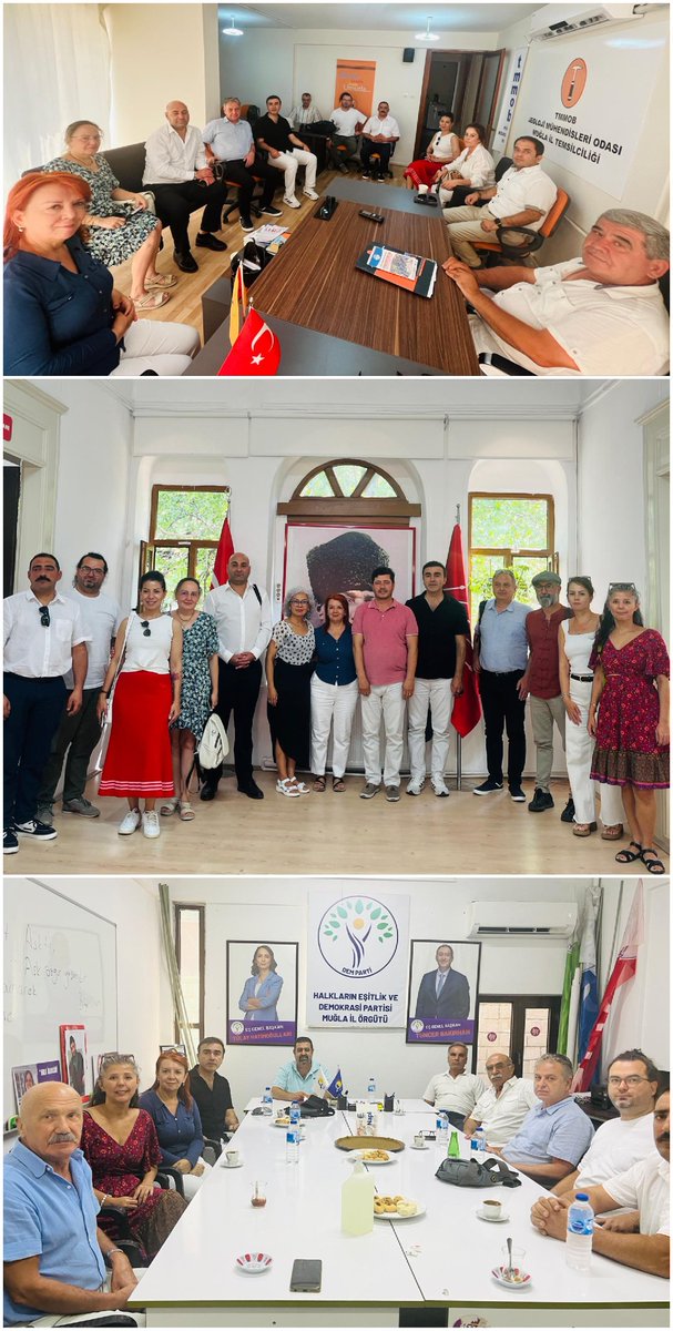 KESK1995's tweet image. KESK Eğitim-Örgütlenme, Basın-Yayın Sekreteri Sema Pınar ve Mali Sekreter Erdal Karakuş ile işkolu sendikalarımızın MYK üyeleri TİS sürecine ilişkin örgütlenme çalışmaları kapsamında Muğla'da kamu emekçileriyle bir araya geldi, emek-meslek örgütleri, siyasi partiler ve demokratik…