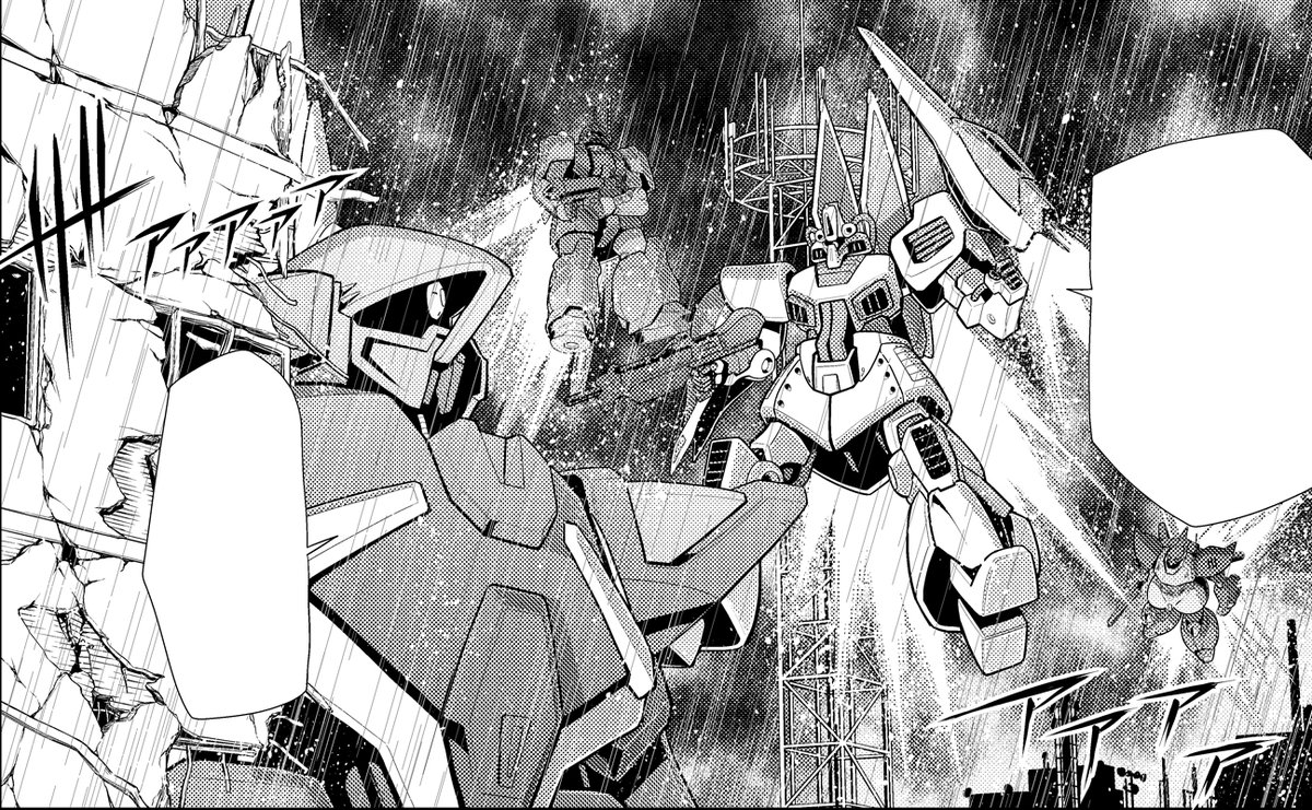 Stand_River_T's tweet image. 【告知】本日発売のガンダムエースに機動戦士ガンダムF90クラスター掲載されております!迫りくる汎アフリカ解放同盟VS迎え撃つフォーミュラの面々!モビルマシーンはRF… よろしくお願いいたします!