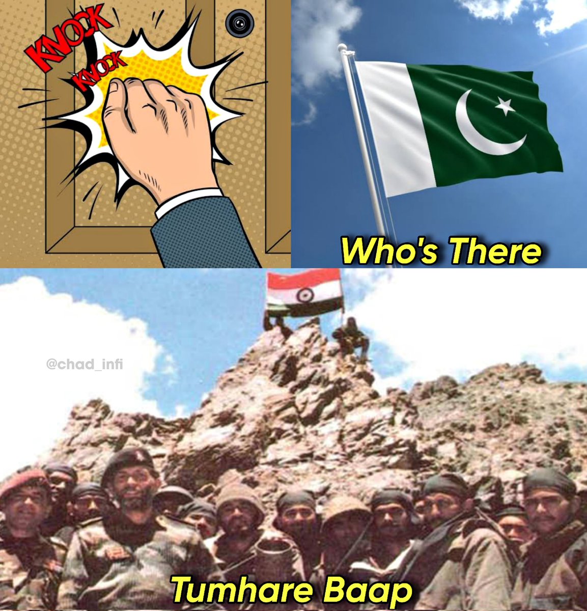 chad_infi's tweet image. Indian Army official father of Pakistan 

#KargilVijayDiwas