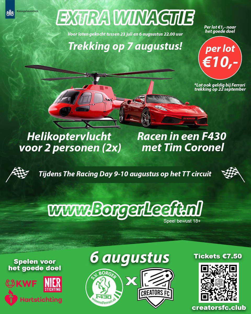 Win een Ferrari! (SV Borger) tweet media