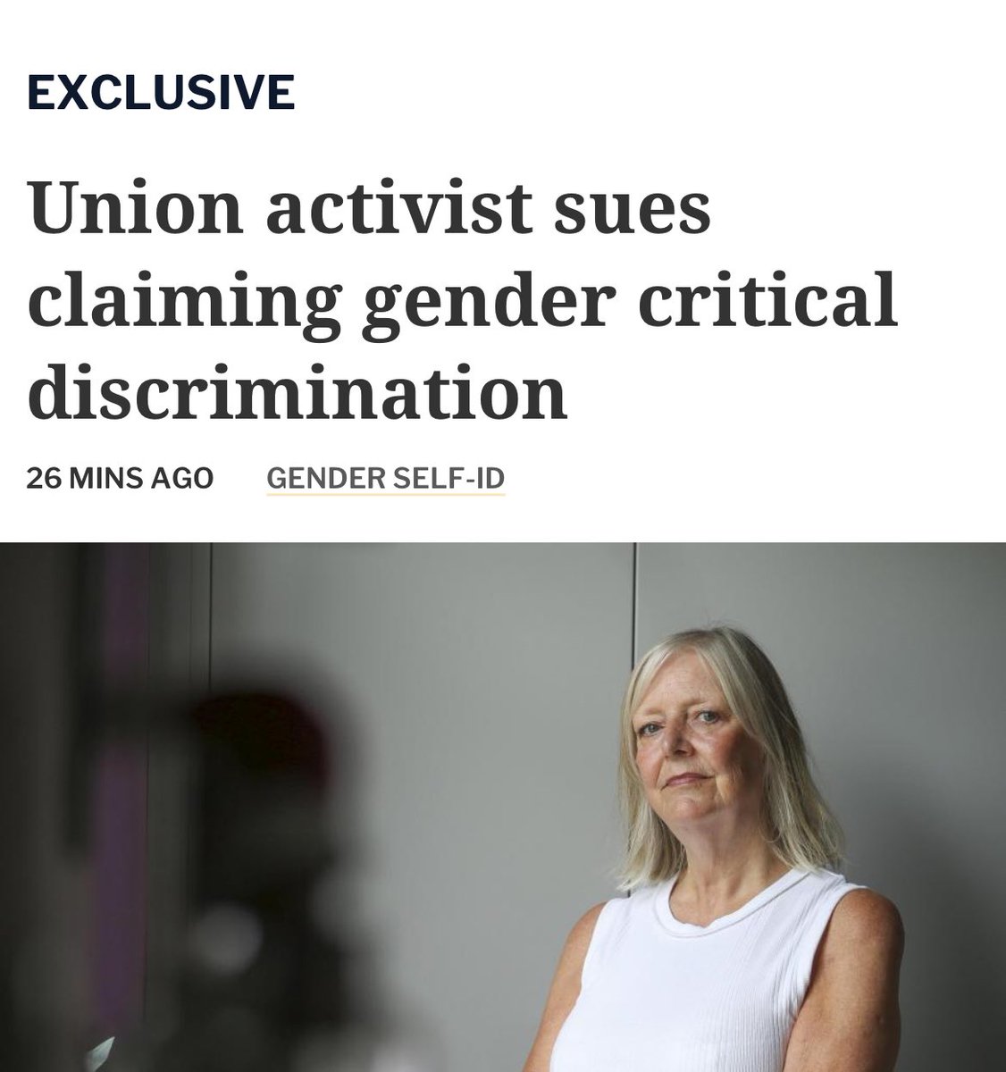 SEEN in Journalism (@journalismseen) on Twitter photo Another🤌🏼exclusive in <a href="/heraldscotland/">The Herald</a> from <a href="/andrewlearmonth/">Andrew Learmonth</a>
‘Fiona Macdonald, who’s been a member of the PCS union for over 20 years, believes it’s been taken over by activists who support trans rights. She says they tried to destroy her life for her gender critical beliefs’
/ Another🤌🏼exclusive in <a href="/heraldscotland/">The Herald</a> from <a href="/andrewlearmonth/">Andrew Learmonth</a>
‘Fiona Macdonald, who’s been a member of the PCS union for over 20 years, believes it’s been taken over by activists who support trans rights. She says they tried to destroy her life for her gender critical beliefs’
/