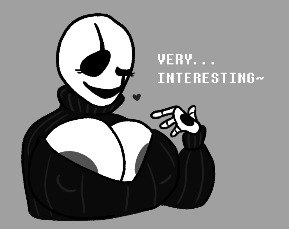 freakygrapes_'s tweet image. miss double d. gaster