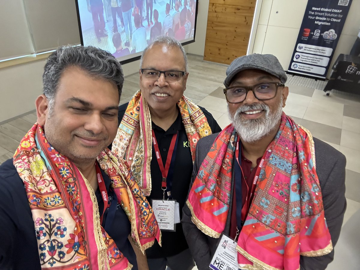 sandeshr's tweet image. Colors at #OCYatra2025 in #Gurugram #Oracle #Database #OracleCloud #AI #AIAgents #EnterpriseAI #DataArchitecture
@oracleugs @oracleace @OracleDevs @AIOUG